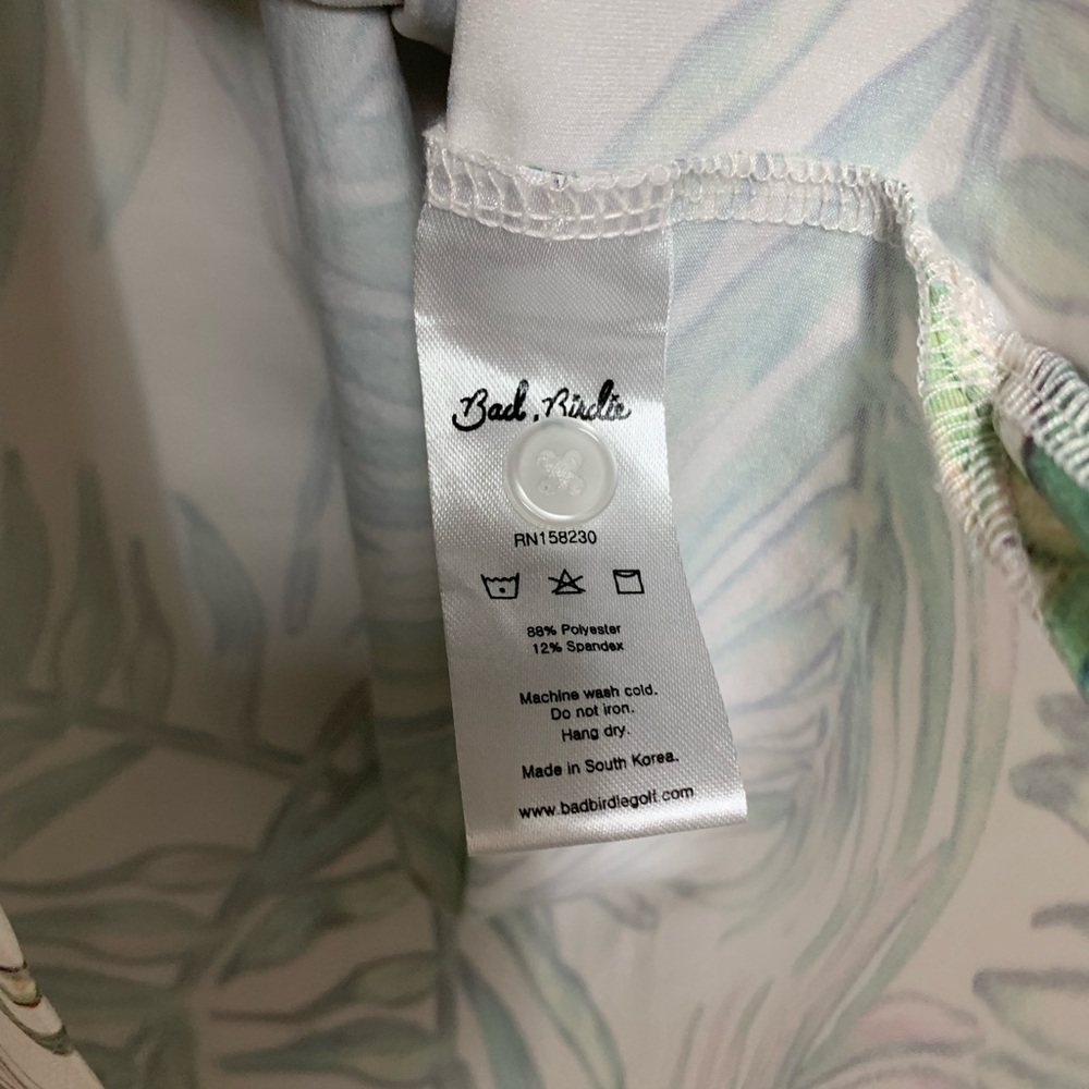 Bad Birdie Tropical Leaf Polo Golf ⛳️ Shirt Size XL - Picture 4 of 6